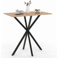 Rechteckiger Bar-Hochtisch ALIX Spinnenfuß Holz und Schwarz 100 cm Rechteckiger Bar-Hochtisch ALIX Spinnenfuß Holz und Schwarz 100 cm von IDMARKET