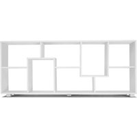 Regal mit zwei Positionen TANIA Holz weiß B 161 cm Regal mit zwei Positionen TANIA Holz weiß B 161 cm von IDMARKET