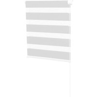 Rollo Zebra Tag Nacht 60 x 120 cm weiß von IDMARKET