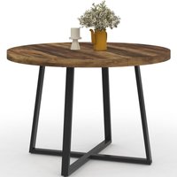 Runder Esstisch SELMA 4 Personen dunkles Holz HAWKINS und schwarz 110 cm Runder Esstisch SELMA 4 Personen dunkles Holz HAWKINS und schwarz 110 cm von IDMARKET