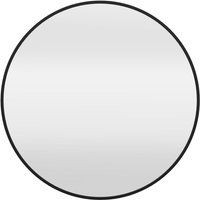 Runder Wandspiegel aus schwarzem Metall D. 85 cm von IDMARKET