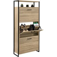 Schuhmöbel 18 Paar luis 3 Türen mit oberem Regal Industriedesign Schuhmöbel 18 Paar luis 3 Türen mit oberem Regal Industriedesign von IDMARKET