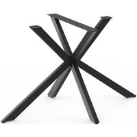 Tischbein Spinnenform alix Metall schwarz 130 cm Industriedesign von IDMARKET