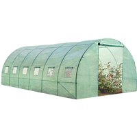 Idmarket - Tunnelgewächshaus 18m² grün Gemüsesortiment crimée 6x3m von IDMARKET