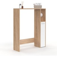 WC-Oberschrank WALLIS mit Schrank in Buche und Weiß WC-Oberschrank WALLIS mit Schrank in Buche und Weiß von IDMARKET