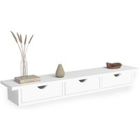 Wandregal Eingangskonsole lise 3 Schubladen weiß von IDMARKET