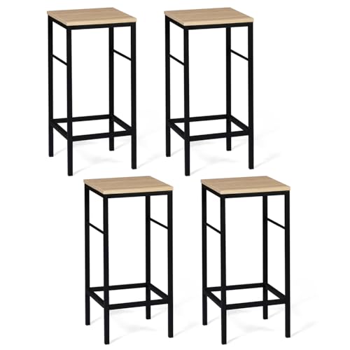 IDMarket - 4 Stück Barhocker Stehstuhl Detroit Design Industrie von IDMarket