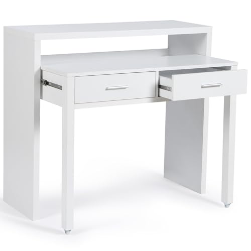 IDMarket - Ausziehbarer Schreibtisch, max. Weiß IDMarket - Ausziehbarer Schreibtisch, max. Weiß von IDMarket