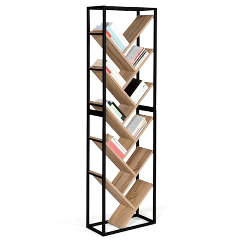 IDMarket - Bücherregal in Baumform, 10 Ebenen, Industriedesign von IDMarket