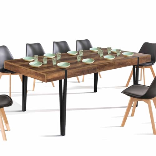 IDMarket Austria Esstisch ausziehbar rechteckig schwarz 6-10 Personen IDMarket Austria Esstisch ausziehbar rechteckig schwarz 6-10 Personen von IDMarket