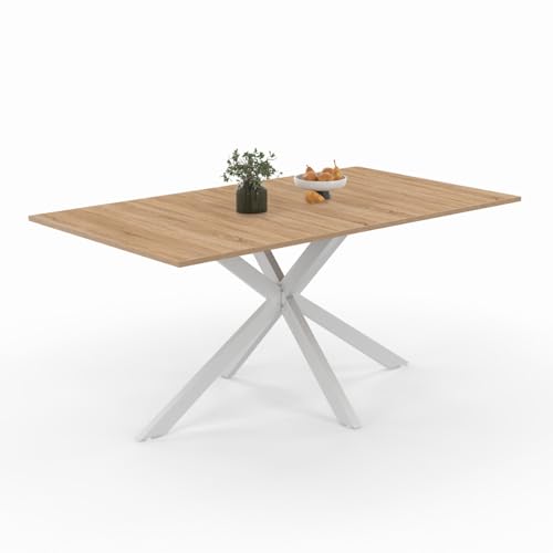 IDMarket Alix Esstisch, rechteckig, für 8 Personen, Spinnenfuß, Holz und Weiß, 160 cm IDMarket Alix Esstisch, rechteckig, für 8 Personen, Spinnenfuß, Holz und Weiß, 160 cm von IDMarket
