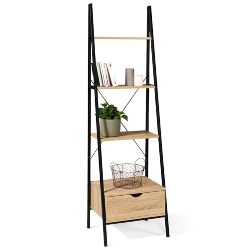 IDMarket - Regal mit 4 Ebenen mit Schublade, Detroit Industriedesign IDMarket - Regal mit 4 Ebenen mit Schublade, Detroit Industriedesign von IDMarket