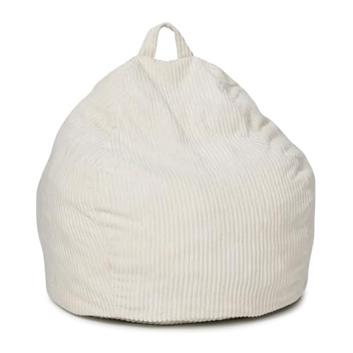 IDMarket - Sitzsack Hortense aus Cordstoff, Beige IDMarket - Sitzsack Hortense aus Cordstoff, Beige von IDMarket
