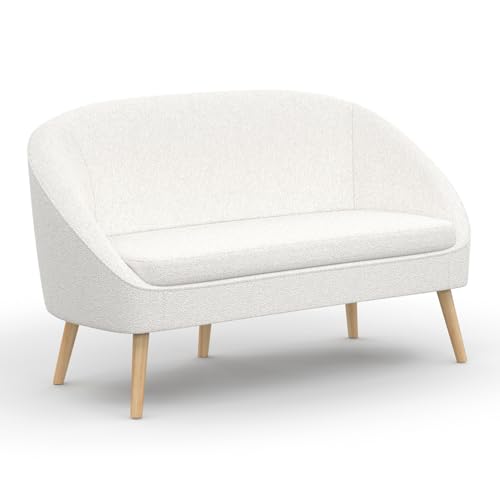 IDMarket - Sofa Bank aus Frottee, weiß, Sonia von IDMarket