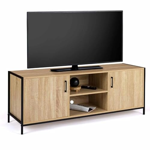 IDMarket - TV-Möbel Detroit 2 Türen, industrielles Design, 140 cm von IDMarket