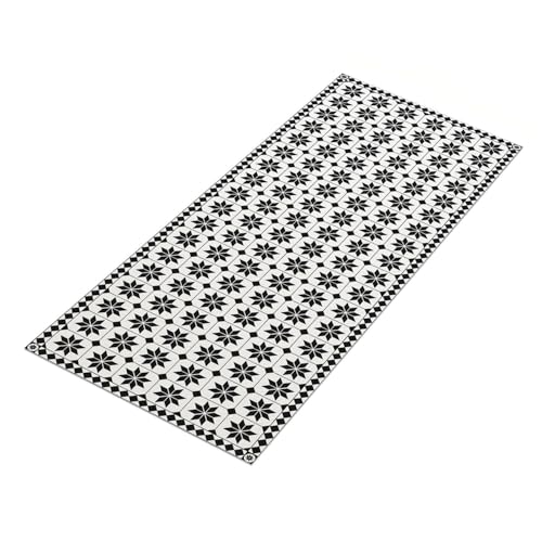 IDMarket - Teppich aus Vinyl, Mosaik-Effekt, Schwarz und Weiß, 66 x 160 cm IDMarket - Teppich aus Vinyl, Mosaik-Effekt, Schwarz und Weiß, 66 x 160 cm von IDMarket
