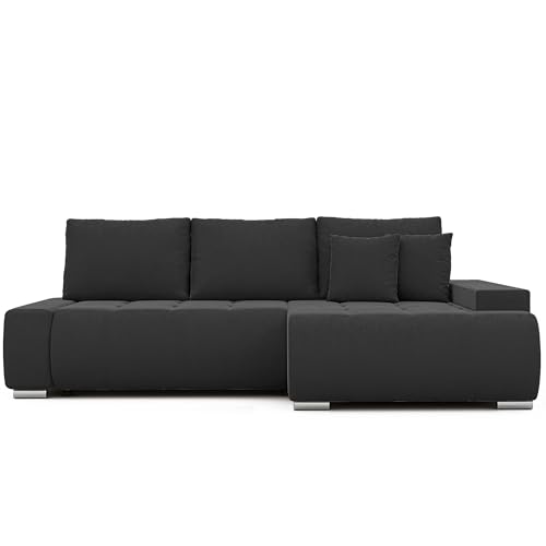 IDOHOME Sofa mit Schlaffunktion 227x153 - Ecksofa mit Schlaffunktion und Bettkasten - Schlafsofa mit Bettkasten - Sofa 3 Sitzer - Couch Links von IDOHOME