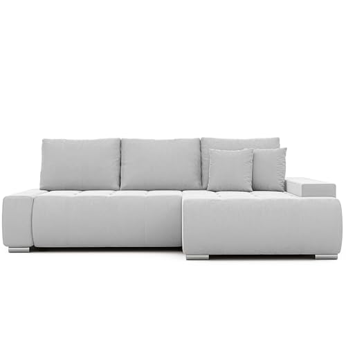IDOHOME Sofa mit Schlaffunktion 227x153 - Ecksofa mit Schlaffunktion und Bettkasten - Schlafsofa mit Bettkasten - Sofa 3 Sitzer - Couch Links von IDOHOME