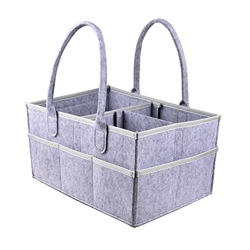 IDOMISMR Wickeltisch Organizer,Windelorganizer Baby Windelcaddy Filztasche tragbar mit verstellbaren Fächern | faltbare Baby Organizer Korb | Wickeltisch Organizer,Grau IDOMISMR Wickeltisch Organizer,Windelorganizer Baby Windelcaddy Filztasche tragbar mit verstellbaren Fächern | faltbare Baby Organizer Korb | Wickeltisch Organizer,Grau von IDOMISMR