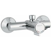 Wand-Brausebatterie mit Zeitschaltuhr und Druckknopfsteuerung aus verchromtem Messing – Idral Minimal Wand-Brausebatterie mit Zeitschaltuhr und Druckknopfsteuerung aus verchromtem Messing – Idral Minimal von IDRAL