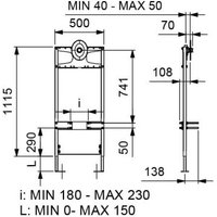 Kompletter Unterputzrahmen mit zeitgesteuertem Durchflussmesser wc 3/4' Idral TMON8-00000 Eisen Kompletter Unterputzrahmen mit zeitgesteuertem Durchflussmesser wc 3/4' Idral TMON8-00000 Eisen von IDRAL RUBINETTERIA