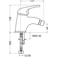 Idral - 02477 Einhebelmischer für Bidet Verchromt - Messing von IDRAL