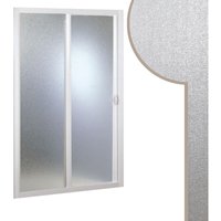 Idralite - Duschtür mit Schiebetür in Acryl mod Smart mit seitlicher Öffnung 130 cm von FORTE