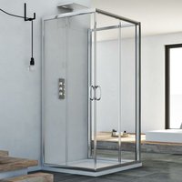 Duschkabine 3-seitig Klarglas h 185 mod. Junior Trio 75x80x75 cm Duschkabine 3-seitig Klarglas h 185 mod. Junior Trio 75x80x75 cm von IDRALITE