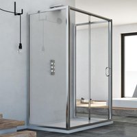Idralite - Duschkabine 3-seitig Klarglas h 185 mod. Replay Trio 1 Tür 80x100x80 cm Idralite - Duschkabine 3-seitig Klarglas h 185 mod. Replay Trio 1 Tür 80x100x80 cm von IDRALITE