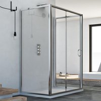 Duschkabine 3-seitig Klarglas h 185 mod. Replay Trio 1 Tür 90x140x90 cm Duschkabine 3-seitig Klarglas h 185 mod. Replay Trio 1 Tür 90x140x90 cm von IDRALITE