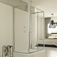 Duschkabine 3-seitig Klarglas h 198 mod. Young Trio 1 Tür 70x120x70 cm von IDRALITE