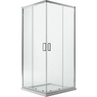Duschkabine Strukturglas h 185 mod. Ready 100x100 cm eckig von IDRALITE