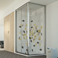 Idralite - Duschkabine eckig Klarglas h 198 mod. Cristal Duo 2 Türen 70x110 Öff. 110 cm von IDRALITE