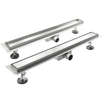 Duschrinne ebenerdig aus aus Inox Edelstahl ausstellbar mod. Style 60x7 cm von IDRALITE