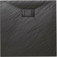 Duschtasse anthrazit Stein-Effekt mod. Blend 90x90 cm viereckig von IDRALITE