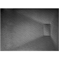 Idralite - Duschtasse anthrazit Stein-effekt mod. Strong 90x140 cm von LANERI