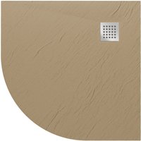 Duschtasse taupe Stein-Effekt mod. Blend 90x90 cm halbrund Duschtasse taupe Stein-Effekt mod. Blend 90x90 cm halbrund von IDRALITE