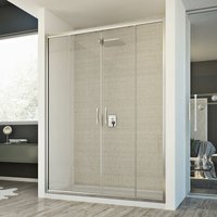 Duschtür Klarglas h 198 mod. Young 2 Türen 150 cm von IDRALITE