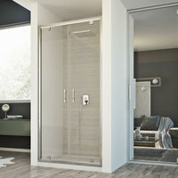 Idralite - Duschtür Klarglas mod. Cristal 2 Türen 120 cm von IDRALITE