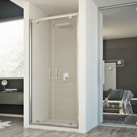Idralite - Duschtür Strukturglas h 198 mod. Cristal 2 Türen 100 cm von IDRALITE