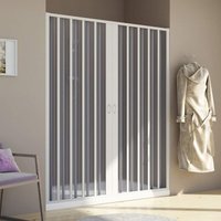 Idralite - Duschtür in pvc Faltduschtür h 185 mod. Aura Zentral 130 cm von IDRALITE
