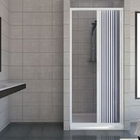 Duschtür in PVC H 185 cm Mod. Vergine 100 cm seitliche Öffnung von IDRALITE