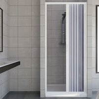 Duschtür in pvc h 185 cm Mod. Vergine 110 cm seitliche Öffnung von IDRALITE