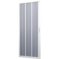 Idralite - Faltduschtür aus pvc weiss h 185 mod. Flex mit seitlicher Öffnung 80 cm von IDRALITE