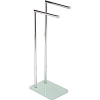Bodenstehender Handtuchhalter Badetuchhalter Badezimmer aus Glas mod. Zero von METAFORM