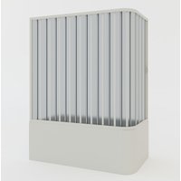 Idralite - Badewannefaltwand weiße pvc h 150 cm Mod. Ortensia mit seitlicher Öffnung 70x140 cm von IDRALITE