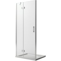 Duschtür mit anti-kalk Klarglas h 190 mod. Flip Anta + Profil 120 cm von IDRALITE