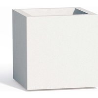 Tekcnoplast - Harz-Blumentopf eckig h 40 mod. Cube 40x40 cm Weiss von TEKCNOPLAST