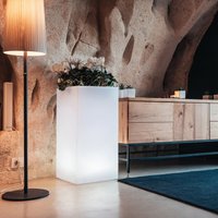 Idralite - Led-Lampe aus Harz 40x40 h 80 cm mod. Youcube Weisse Lampe von IDRALITE