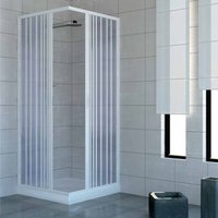 Duschkabine in pvc h 185 cm Mod. Acquario 80x100 zentrale Öffnung von IDRALITE